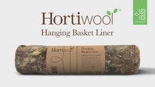 Load and play video in Gallery viewer, 100% Pure Hortiwool Hanging Basket Liners sized to fit 12&quot;, 14&quot; &amp; 16&quot; (2 liners per pack)
